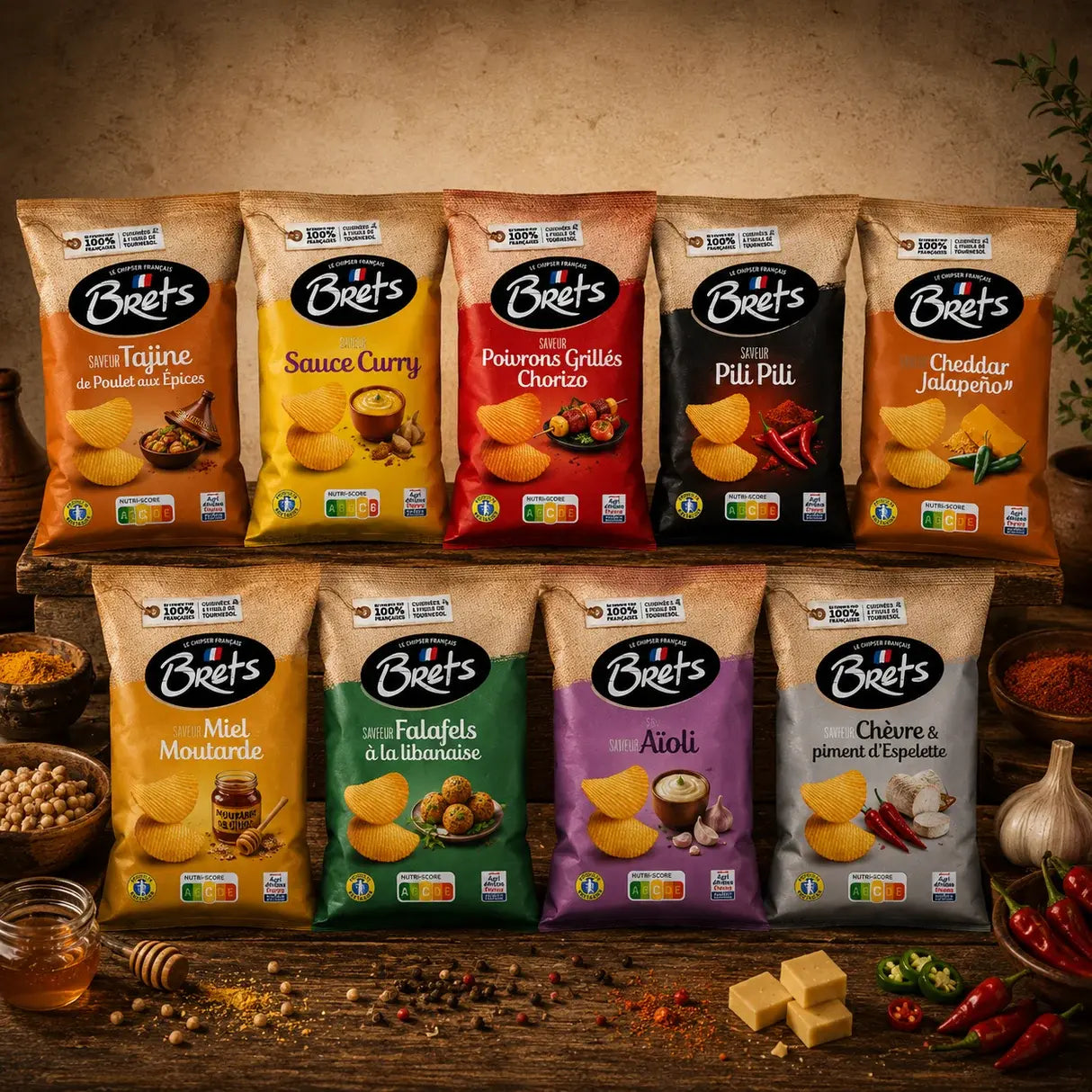 Coffret 9 saveurs Bret's