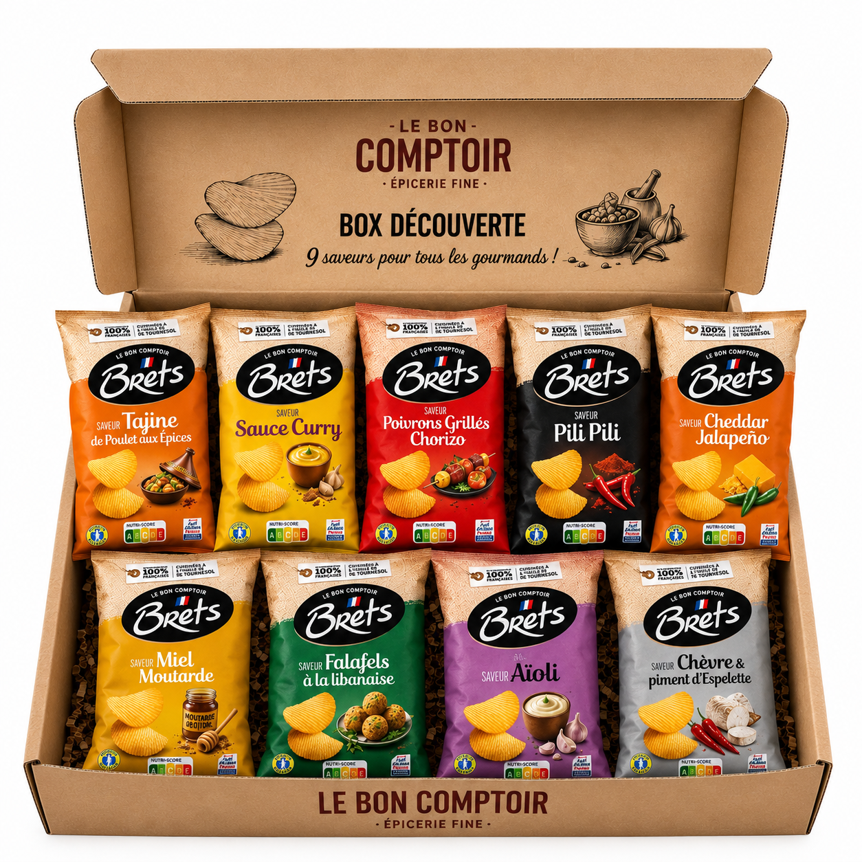 Le Pack 9 Saveurs — Chips Bret's